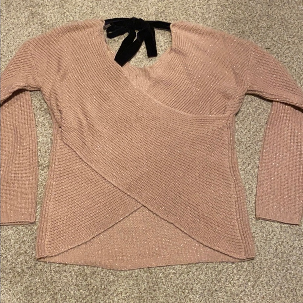 Cross Cross Back Sweater - image 3